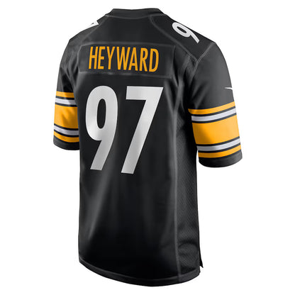 P.Steelers #97 Cameron Heyward Black Game Jersey Stitched American Football Jerseys