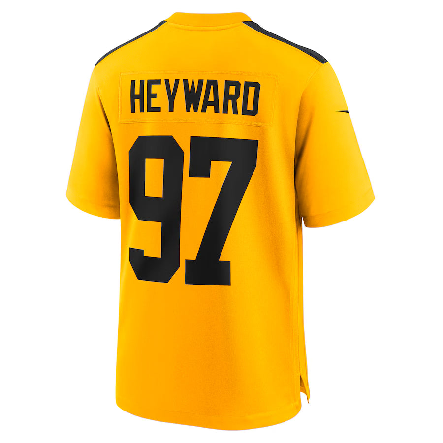 P.Steelers #97 Cameron Heyward Gold Game Jersey Stitched American Football Jerseys
