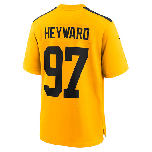 P.Steelers #97 Cameron Heyward Gold Game Jersey Stitched American Football Jerseys