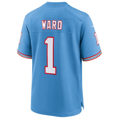 T.Titans #1 Cameron Ward Light Blue Game Jersey Stitched American Football Jerseys