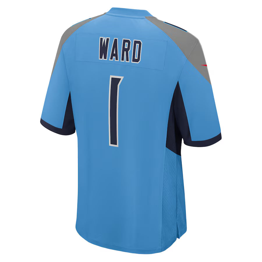 T.Titans #1 Cameron Ward Light Blue Game Jersey Stitched American Football Jerseys