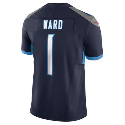 T.Titans #1 Cameron Ward Navy Vapor F.U.S.E. Limited Jersey Stitched American Football Jerseys