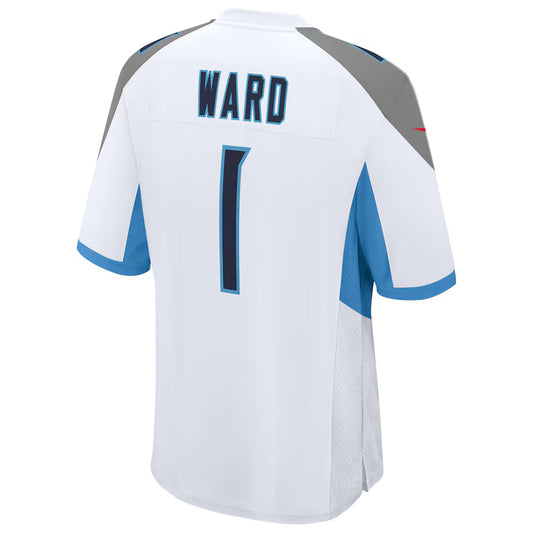 T.Titans #1 Cameron Ward White Game Jersey Stitched American Football Jerseys