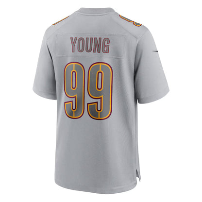 W.Commanders #99 Chase Young Gray Game Jersey Stitched American Football Jerseys