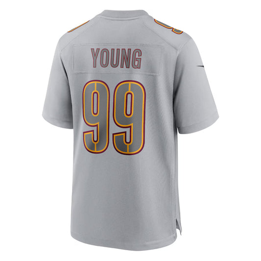 W.Commanders #99 Chase Young Gray Game Jersey Stitched American Football Jerseys