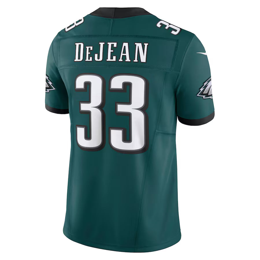 P.Eagles #33 Cooper DeJean Midnight Green Vapor F.U.S.E. Limited Jersey Stitched American Football Jerseys