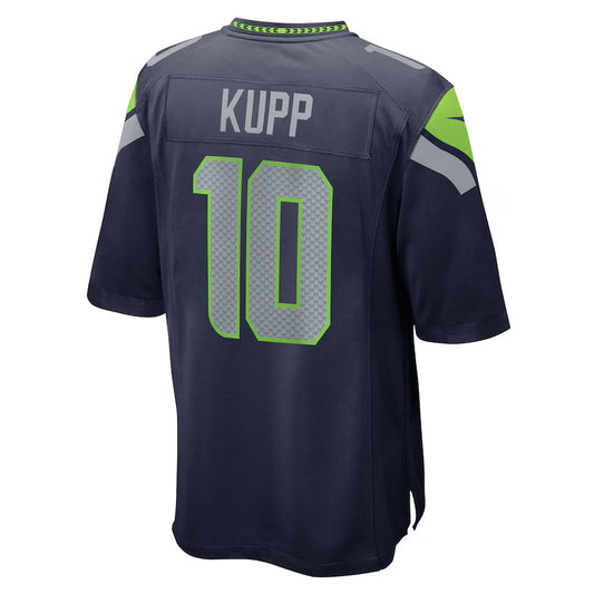 S.Seahawks #10 Cooper Kupp Navy Game Jersey Stitched American Football Jerseys