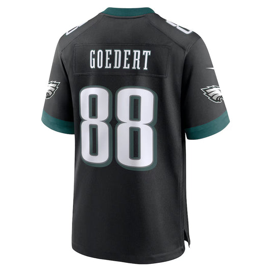 P.Eagles #88 Dallas Goedert Black Game Jersey Stitched American Football Jerseys