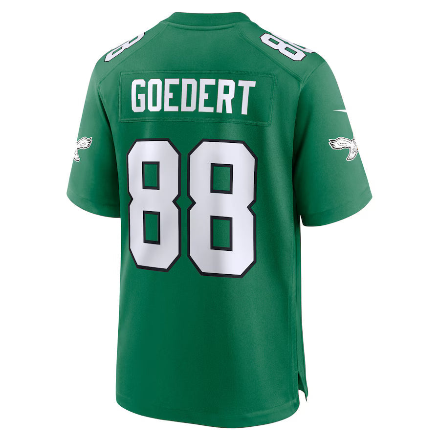P.Eagles #88 Dallas Goedert Kelly Green Game Jersey Stitched American Football Jerseys