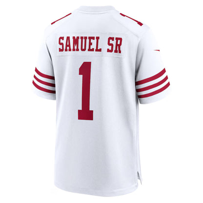 SF.49ers #1 Deebo Samuel Sr White Game Jersey Stitched American Football Jerseys