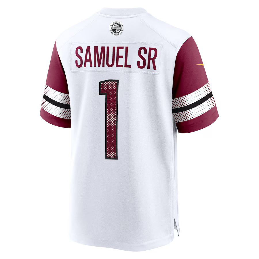 W.Commanders #1 Deebo Samuel Sr White Game Jersey Stitched American Football Jerseys