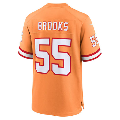 TB.Buccaneers #55 Derrick Brooks Creamsicle Game Jersey Stitched American Football Jerseys