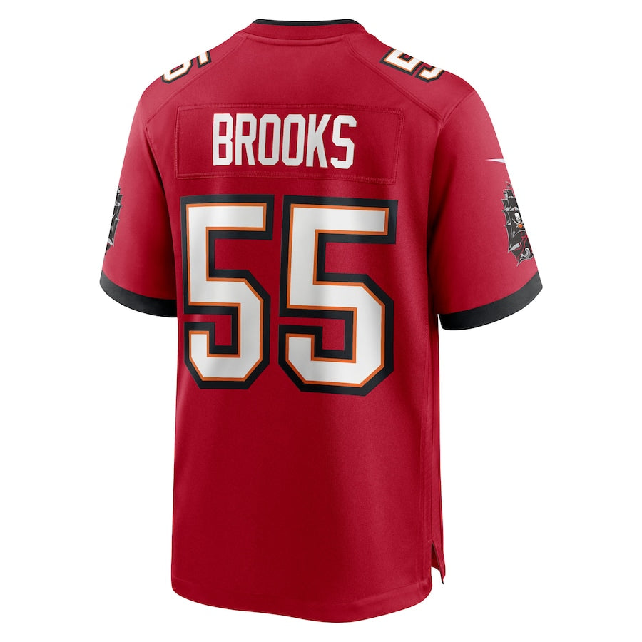 TB.Buccaneers #55 Derrick Brooks Red Game Jersey Stitched American Football Jerseys