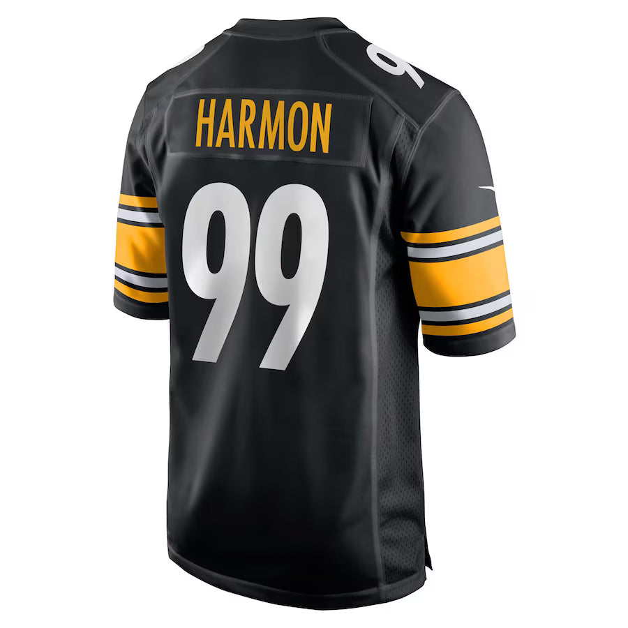 P.Steelers #99 Derrick Harmon Black Game Jersey Stitched American Football Jerseys