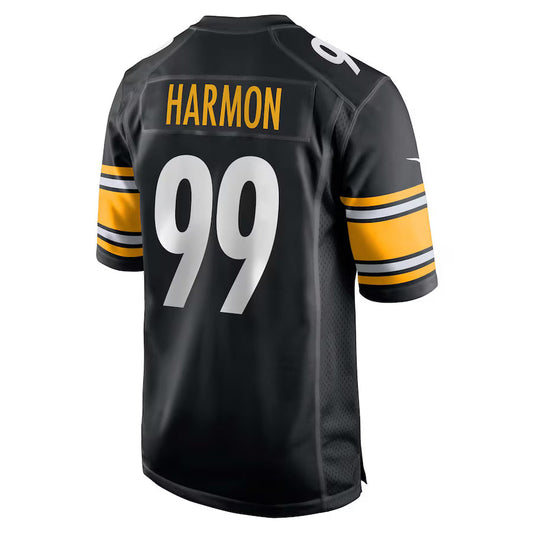 P.Steelers #99 Derrick Harmon Black Game Jersey Stitched American Football Jerseys