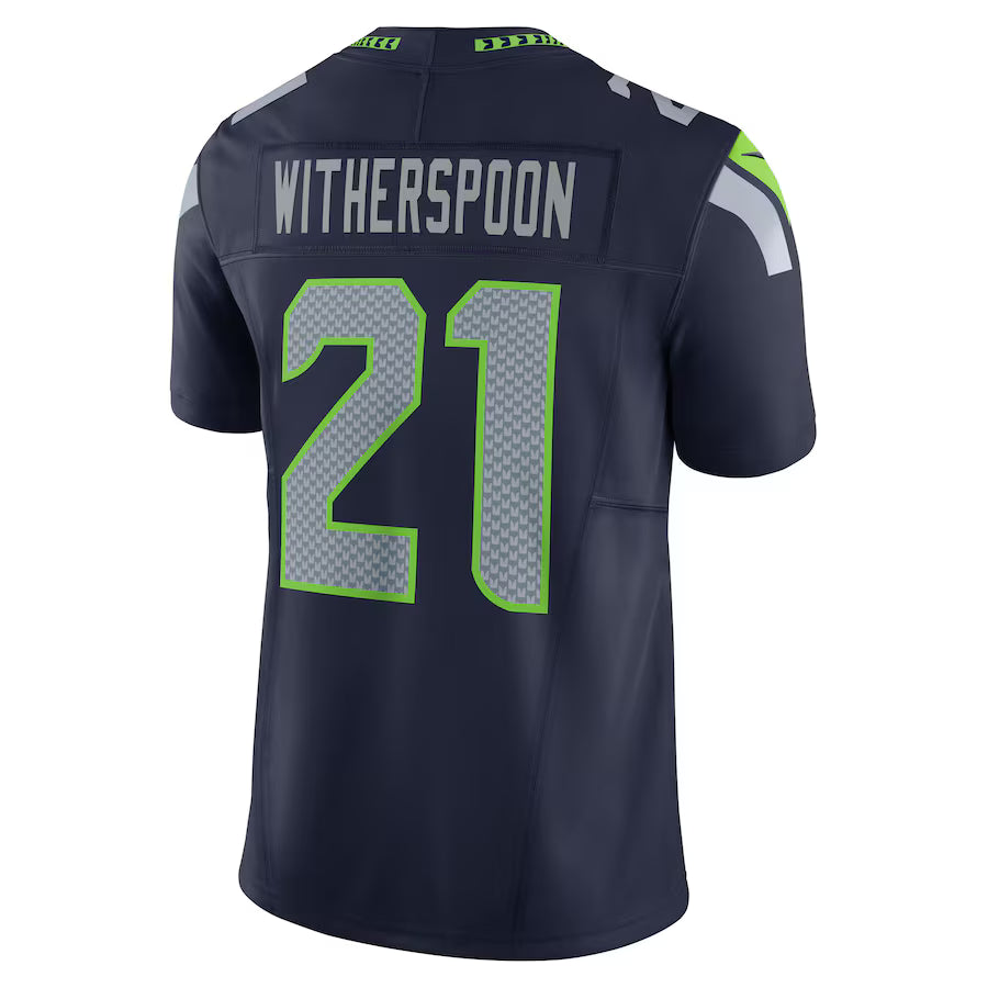S.Seahawks #21 Devon Witherspoon College Navy Vapor F.U.S.E. Limited Jersey Stitched American Football Jerseys