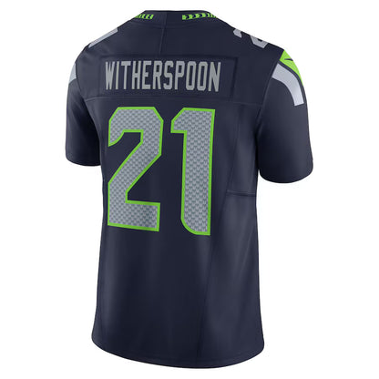 S.Seahawks #21 Devon Witherspoon College Navy Vapor F.U.S.E. Limited Jersey Stitched American Football Jerseys