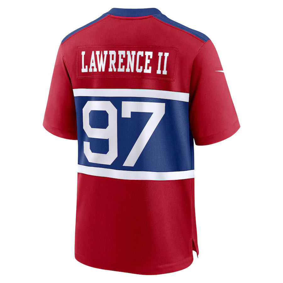 NY.Giants #97 Dexter Lawrence II Red Game Jersey Stitched American Football Jerseys