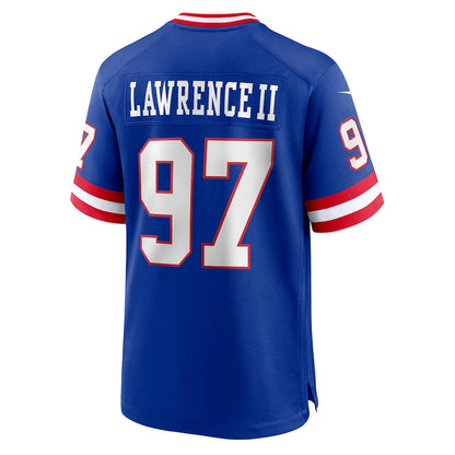NY.Giants #97 Dexter Lawrence II Royal Game Jersey Stitched American Football Jerseys