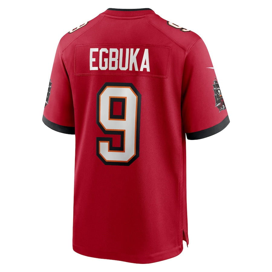 TB.Buccaneers #9 Emeka Egbuka Red Game Jersey Stitched American Football Jerseys
