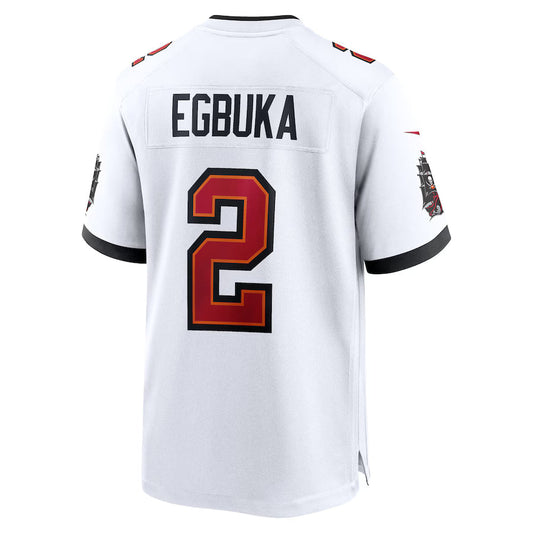 TB.Buccaneers #2 Emeka Egbuka White Game Jersey Stitched American Football Jerseys