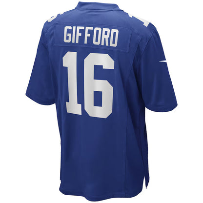 NY.Giants #16 Frank Gifford Royal Game Jersey Stitched American Football Jerseys