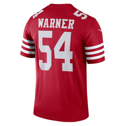 SF.49ers #54 Fred Warner Scarlet Game Jersey Stitched American Football Jerseys