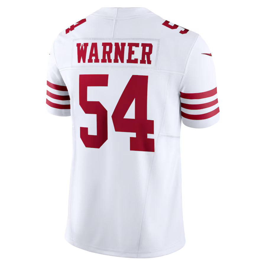 SF.49ers #54 Fred Warner White Vapor F.U.S.E. Limited Jersey Stitched American Football Jerseys