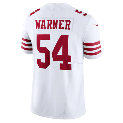 SF.49ers #54 Fred Warner White Vapor F.U.S.E. Limited Jersey Stitched American Football Jerseys