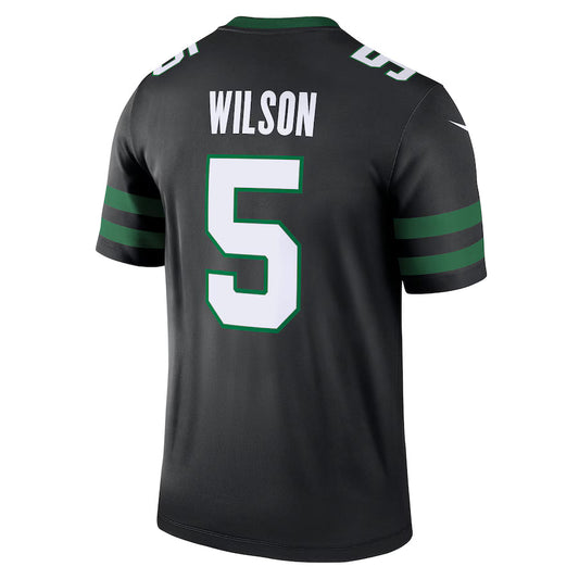 NY.Jets #5 Garrett Wilson Black Game Jersey Stitched American Football Jerseys