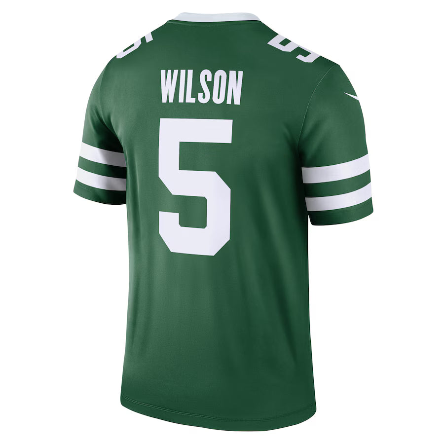 NY.Jets #5 Garrett Wilson Green Game Jersey Stitched American Football Jerseys