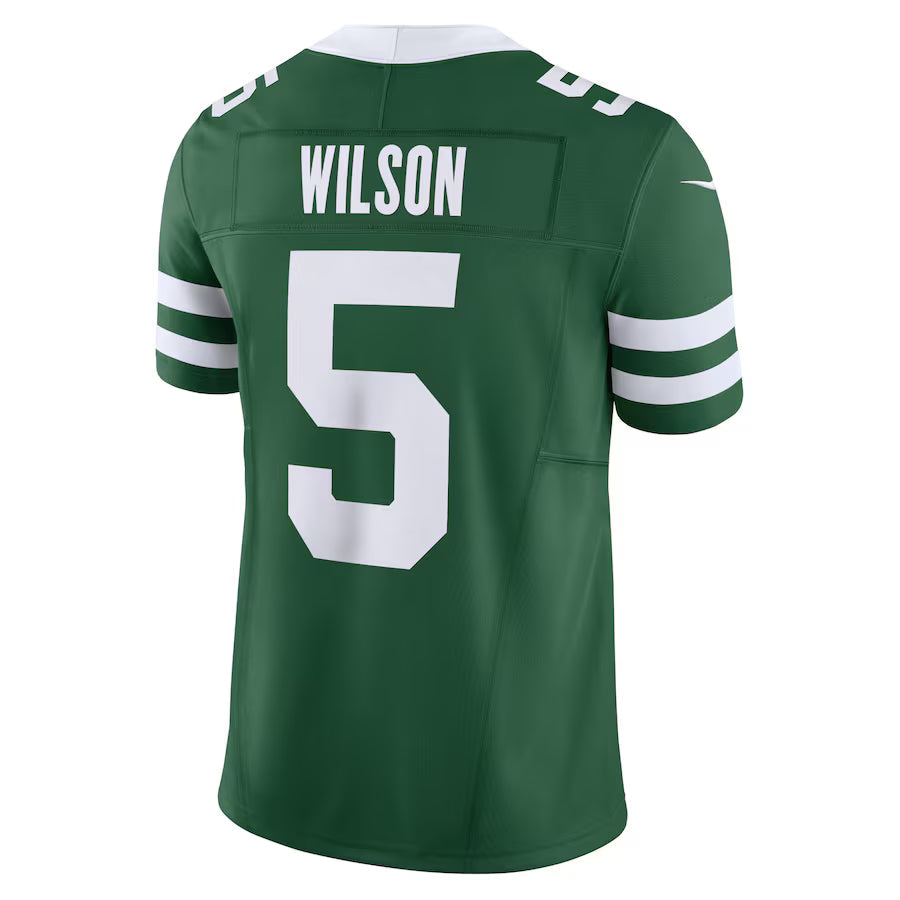NY.Jets #5 Garrett Wilson Green Vapor F.U.S.E. Limited Jersey Stitched American Football Jerseys