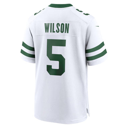 NY.Jets #5 Garrett Wilson White Game Jersey Stitched American Football Jerseys