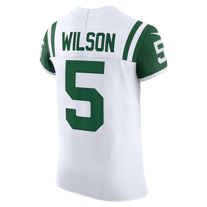 NY.Jets #5 Garrett Wilson White Vapor F.U.S.E. Limited Jersey Stitched American Football Jerseys