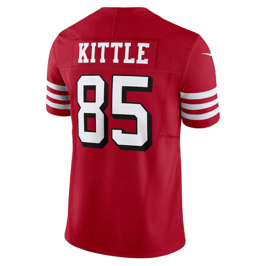 SF.49ers #85 George Kittle Scarlet Vapor F.U.S.E. Limited Jersey Stitched American Football Jerseys