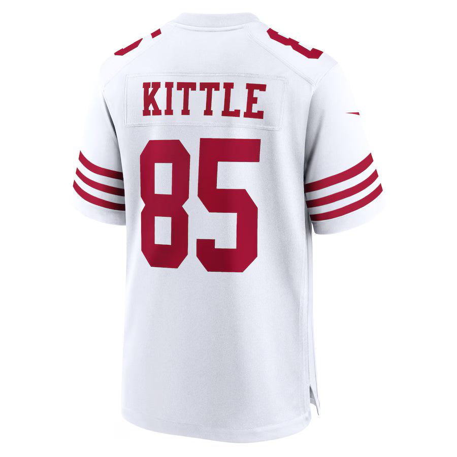 SF.49ers #85 George Kittle White Game Jersey Stitched American Football Jerseys