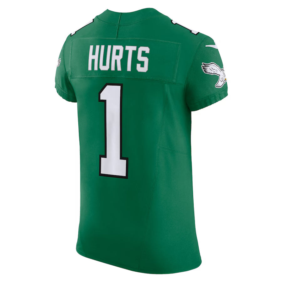 P.Eagles #1 Jalen Hurts Kelly Green Vapor F.U.S.E. Limited Jersey Stitched American Football Jerseys