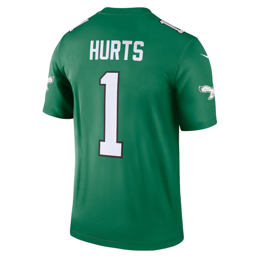 P.Eagles #1 Jalen Hurts Kelly Green Game Jersey Stitched American Football Jerseys