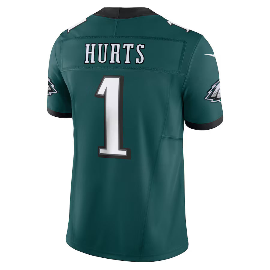 P.Eagles #1 Jalen Hurts Midnight Green Vapor F.U.S.E. Limited Jersey Stitched American Football Jerseys