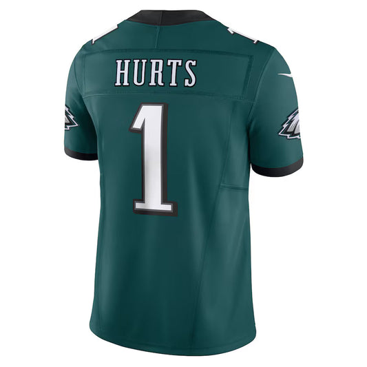 P.Eagles #1 Jalen Hurts Midnight Green Vapor F.U.S.E. Limited Jersey Stitched American Football Jerseys