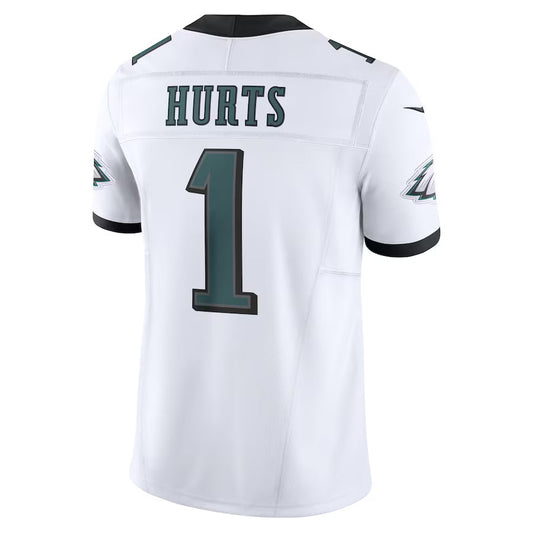 P.Eagles #1 Jalen Hurts White Vapor F.U.S.E. Limited Jersey Stitched American Football Jerseys