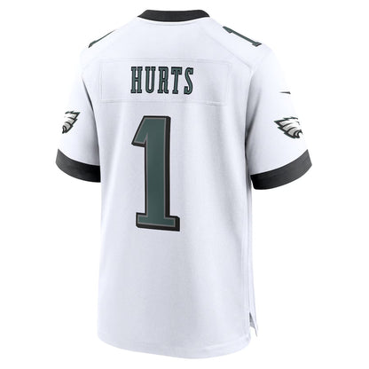 P.Eagles #1 Jalen Hurts White Game Jersey Stitched American Football Jerseys