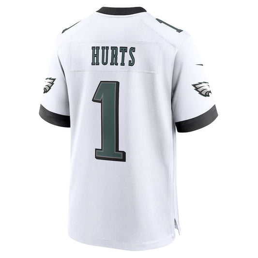 P.Eagles #1 Jalen Hurts White Game Jersey Stitched American Football Jerseys