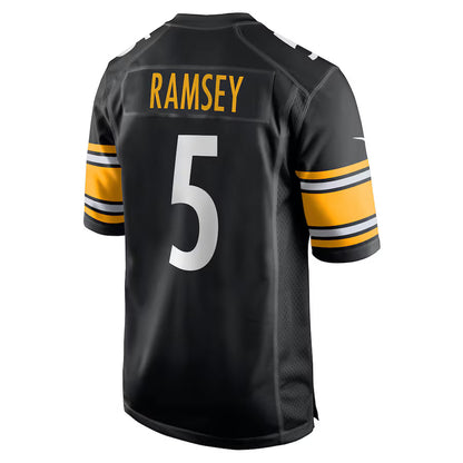 P.Steelers #5 Jalen Ramsey Navy Game Jersey Stitched American Football Jerseys