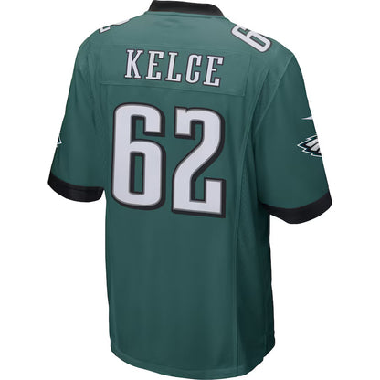 P.Eagles #62 Jason Kelce Midnight Green Game Jersey Stitched American Football Jerseys