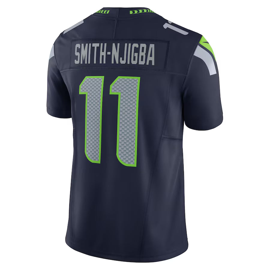 S.Seahawks #11 Jaxon Smith-Njigba College Navy Vapor F.U.S.E. Limited Jersey Stitched American Football Jerseys