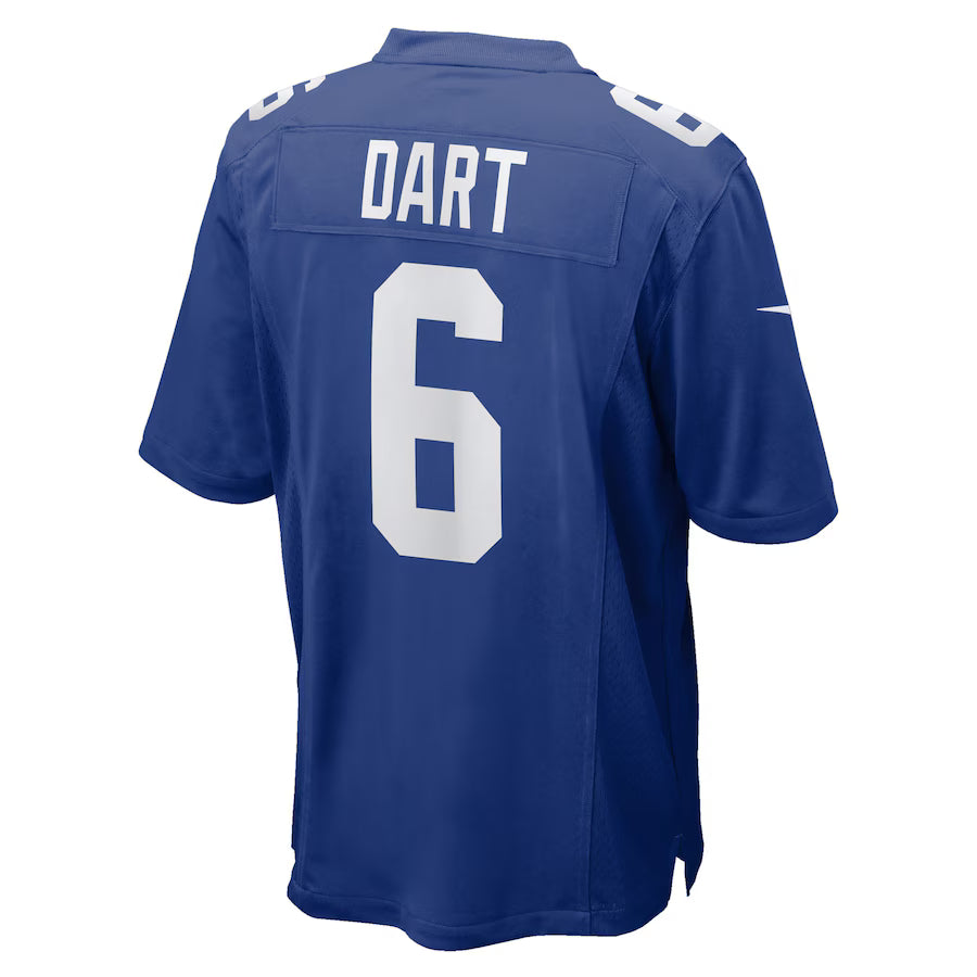 NY.Giants #6 Jaxson Dart Royal Game Jersey Stitched American Football Jerseys