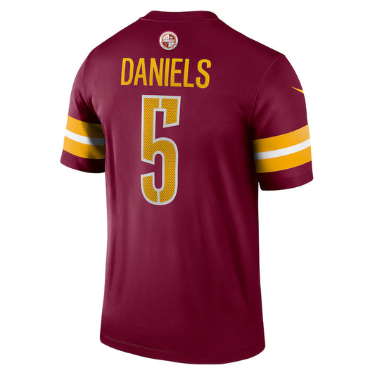 W.Commanders #5 Jayden Daniels Burgundy Game Jersey Stitched American Football Jerseys