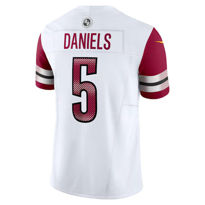 W.Commanders #5 Jayden Daniels White Vapor F.U.S.E. Limited Jersey Stitched American Football Jerseys