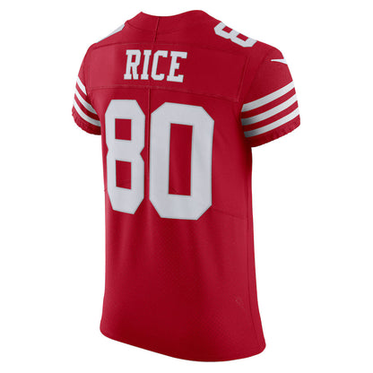 SF.49ers #80 Jerry Rice Scarlet Vapor F.U.S.E. Limited Jersey Stitched American Football Jerseys